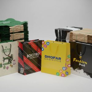 Durable and stylish shopping bag with custom branding for retail use