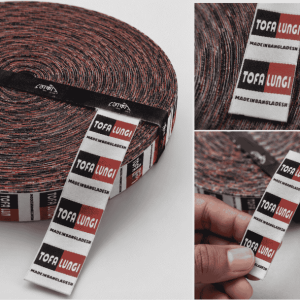 Roll Form Woven Label for Garments and Clothing Branding