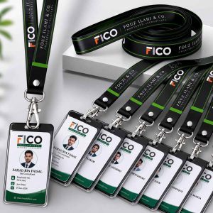 Custom Lanyard with ID Card Holder and Metallic Card Holder Package in Bangladesh